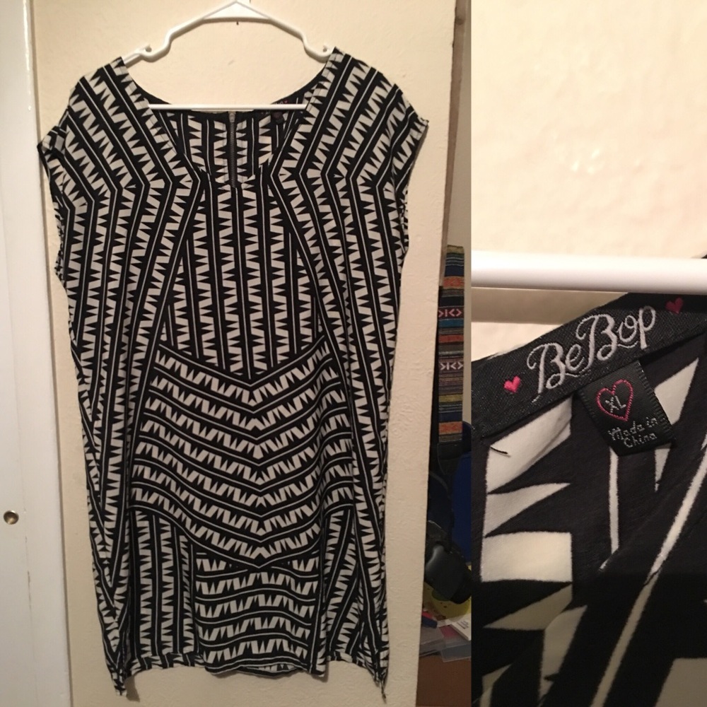 Black and Cream Dress